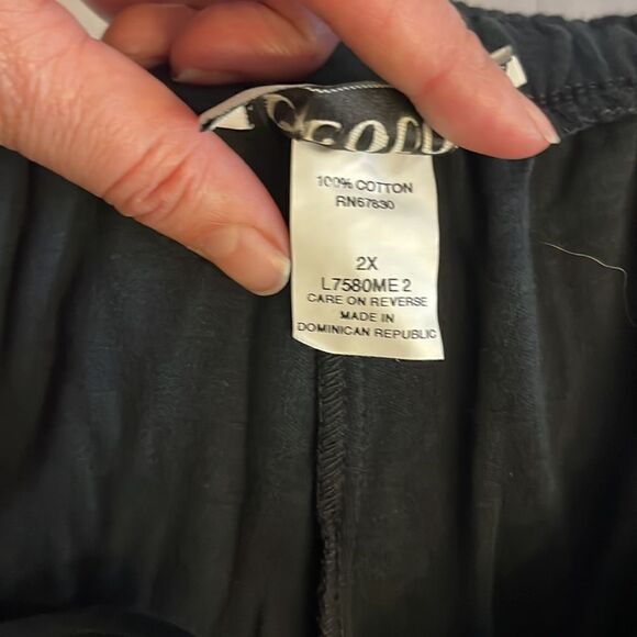 ECCOTOO BLACK CONFIABLE DRAWSTRING PANTS.  NICE FRONT POCKETS.  NEW WITH… - Picture 6 of 10